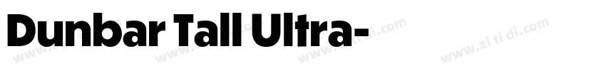Dunbar Tall Ultra字体转换